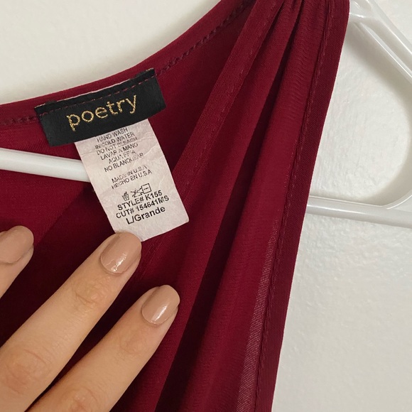 Red jumpsuit looks great for parties - Picture 3 of 4